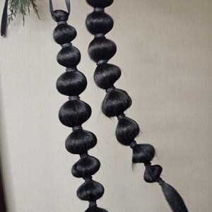 Handmade Bubble Black Hair Attachment 🖤